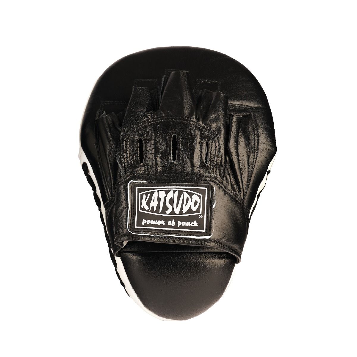 Katsudo Synthetic Leather Hook Boxing Pads, Black