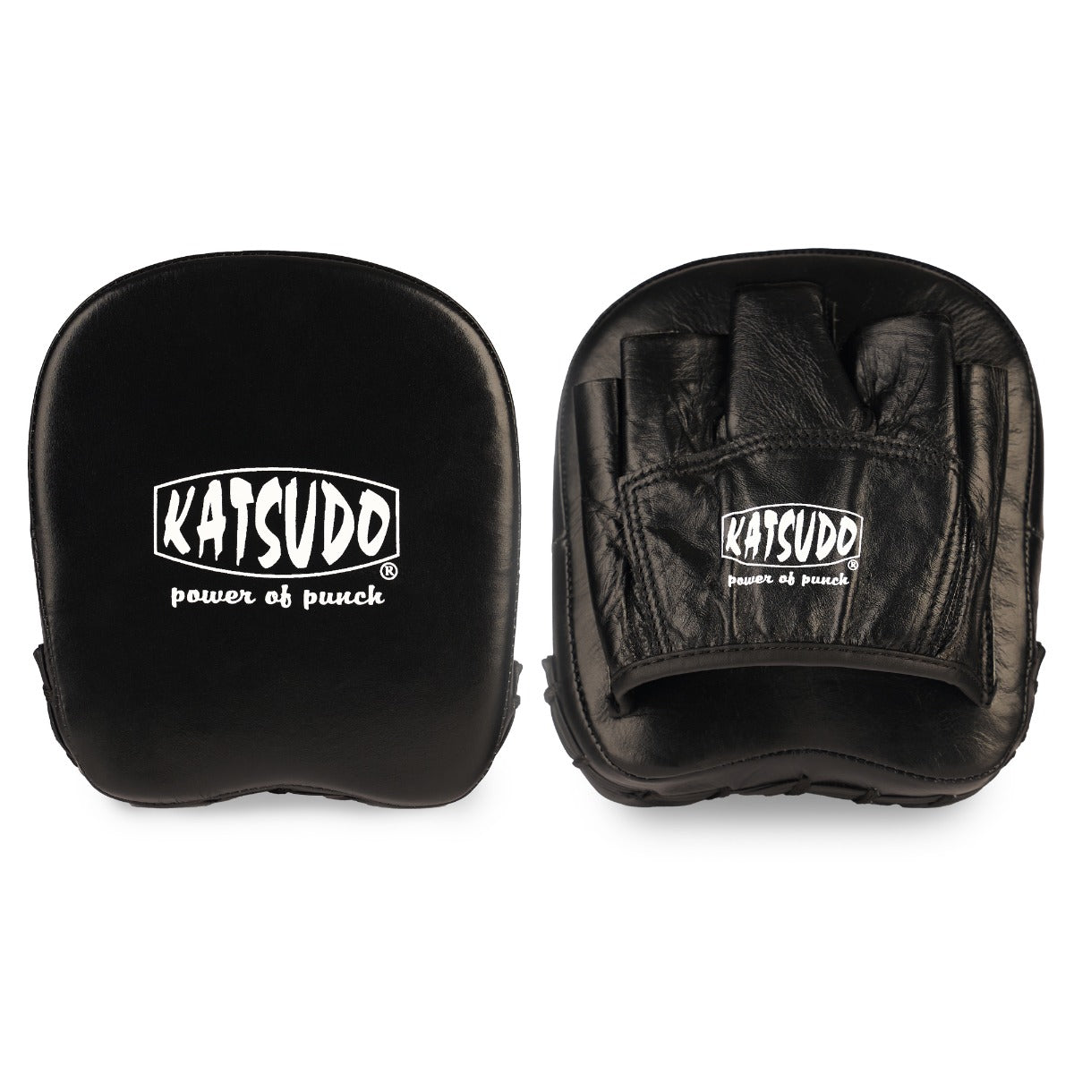 Katsudo Leather Boxing Pads Apple, Black