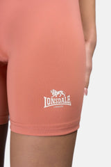 Lonsdale Women's Short Compression Shorts Ludwell, Terracotta
