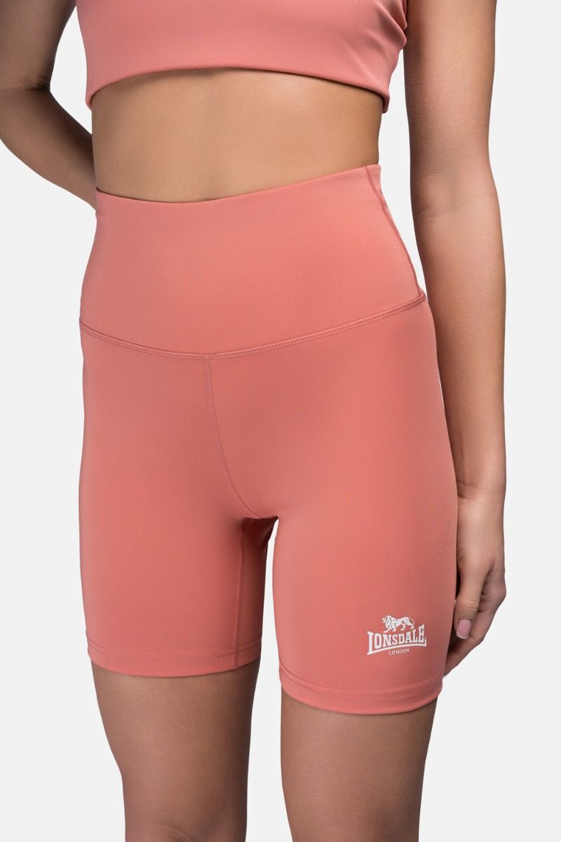 Lonsdale Women's Short Compression Shorts Ludwell, Terracotta