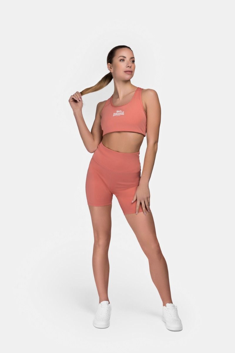 Lonsdale Women's Short Compression Shorts Ludwell, Terracotta