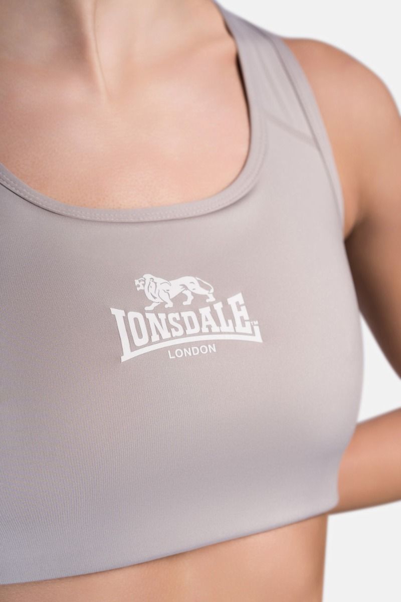 Lonsdale Wardour Sports Bra, Grey