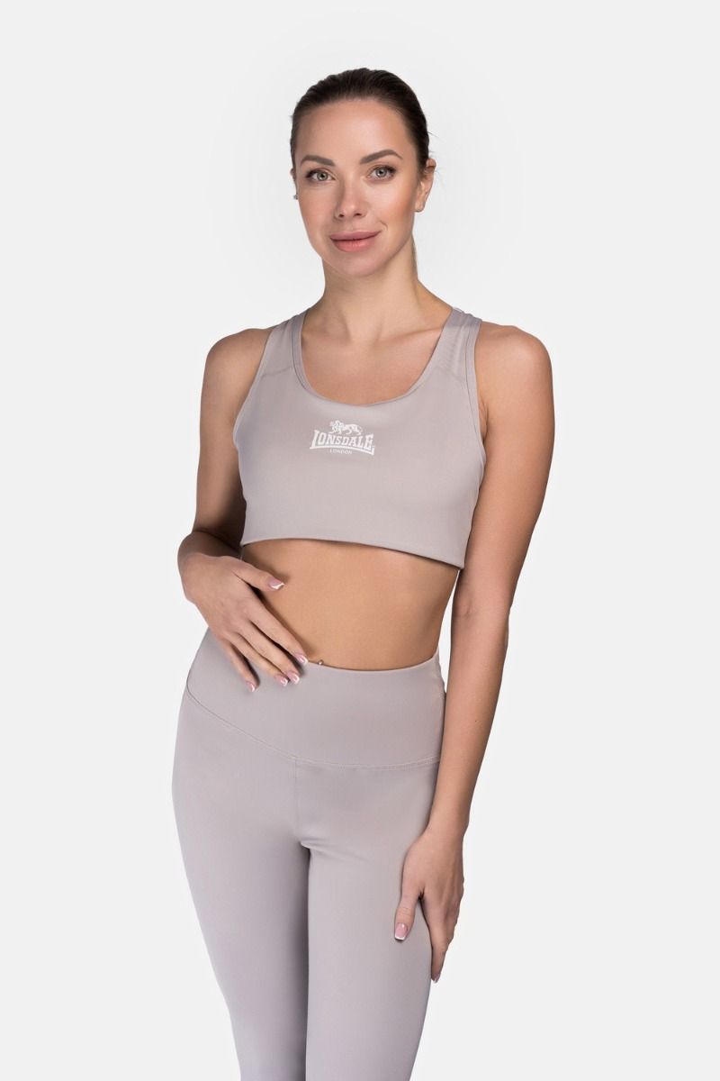 Lonsdale Wardour Sports Bra, Grey