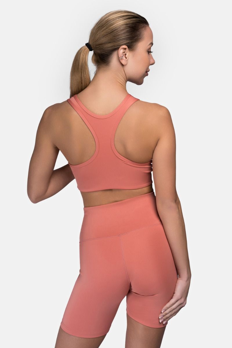 Lonsdale Wardour Sports Bra, Terracotta