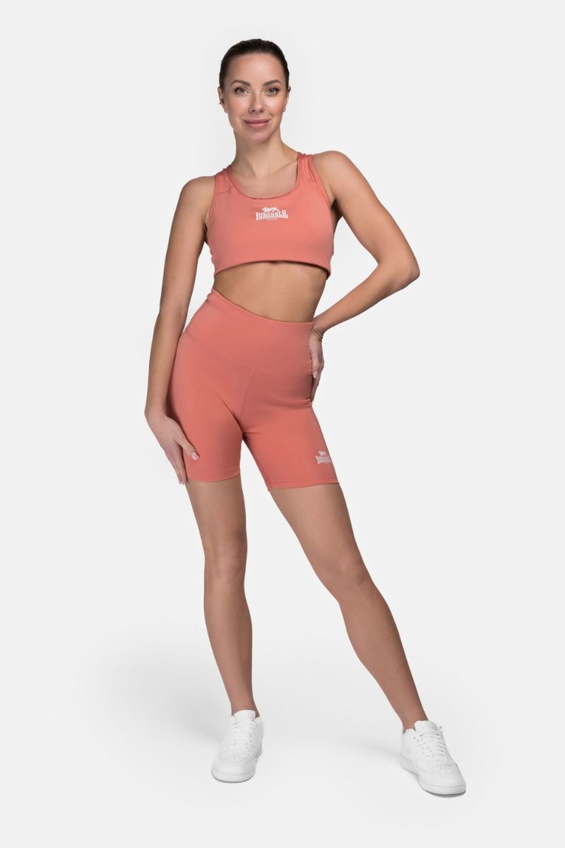 Lonsdale Wardour Sports Bra, Terracotta