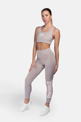 Lonsdale Women's Leggings Semley, Grey-White