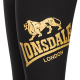 Lonsdale Women's Leggings Aglish, Black-Gold