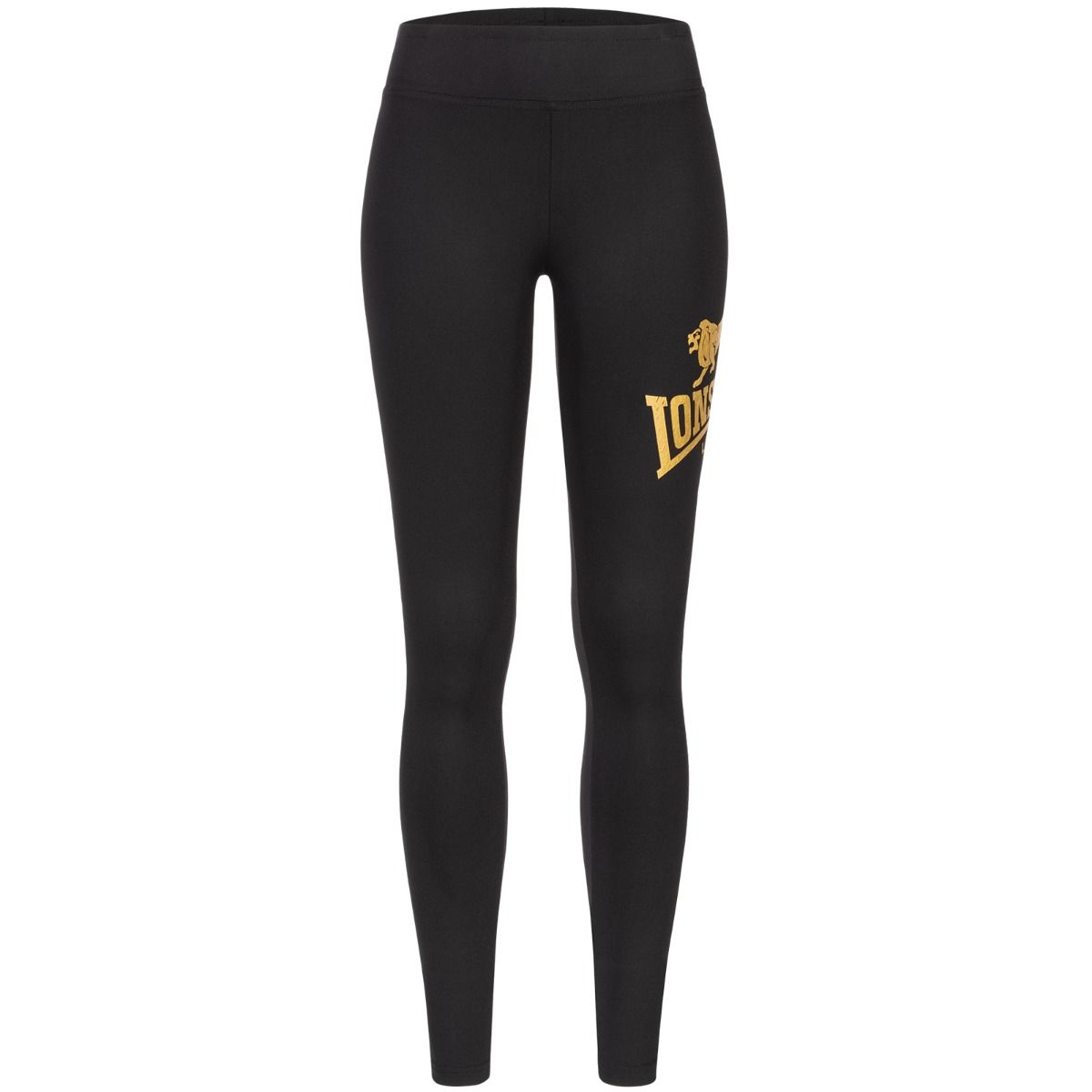 Lonsdale Women's Leggings Aglish, Black-Gold