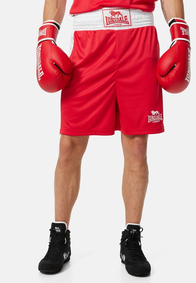 Lonsdale boxing shorts, red