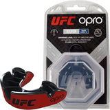 Opro Silver UFC Mouthguard, Red-Black