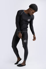 Ben Lee Men's Long Sleeve Performance Shirt Mossburn, Black