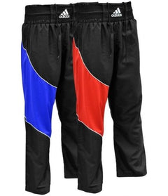 Adidas kickboks hlače, črno-rdeče