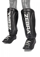Zebra Pro Shin and Instep Guards, Black