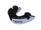 Opro Silver Mouthguard, White-Black