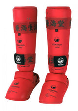 Tokaido Shin and Instep Guards, Red