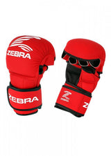 Zebra MMA Sparring Gloves, Red