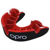 Opro Silver Mouthguard, Black-Red