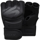 RDX MMA Grappling Gloves F15, Matte Black