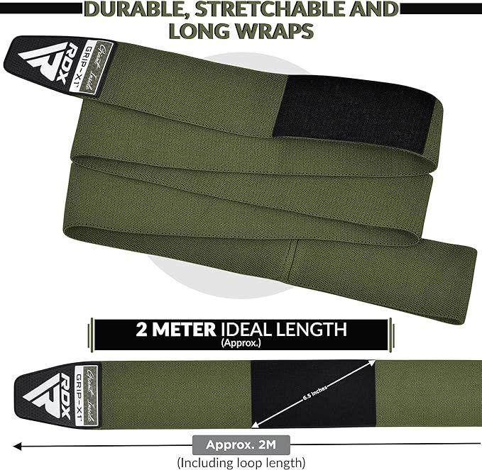 RDX Knee Wraps K1, Army Green
