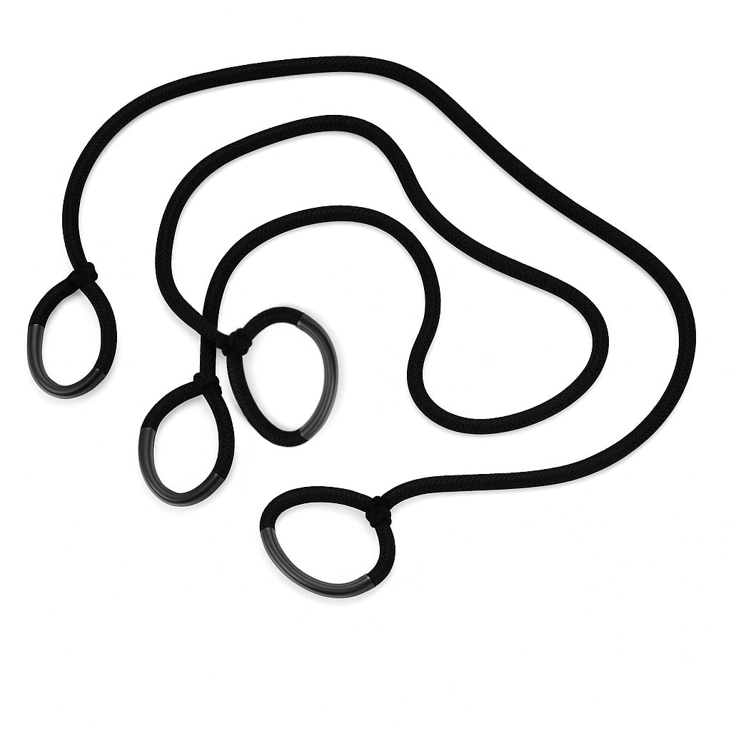 Katsudo DuoFlex Pro resistance ropes for pulling 2pcs, black