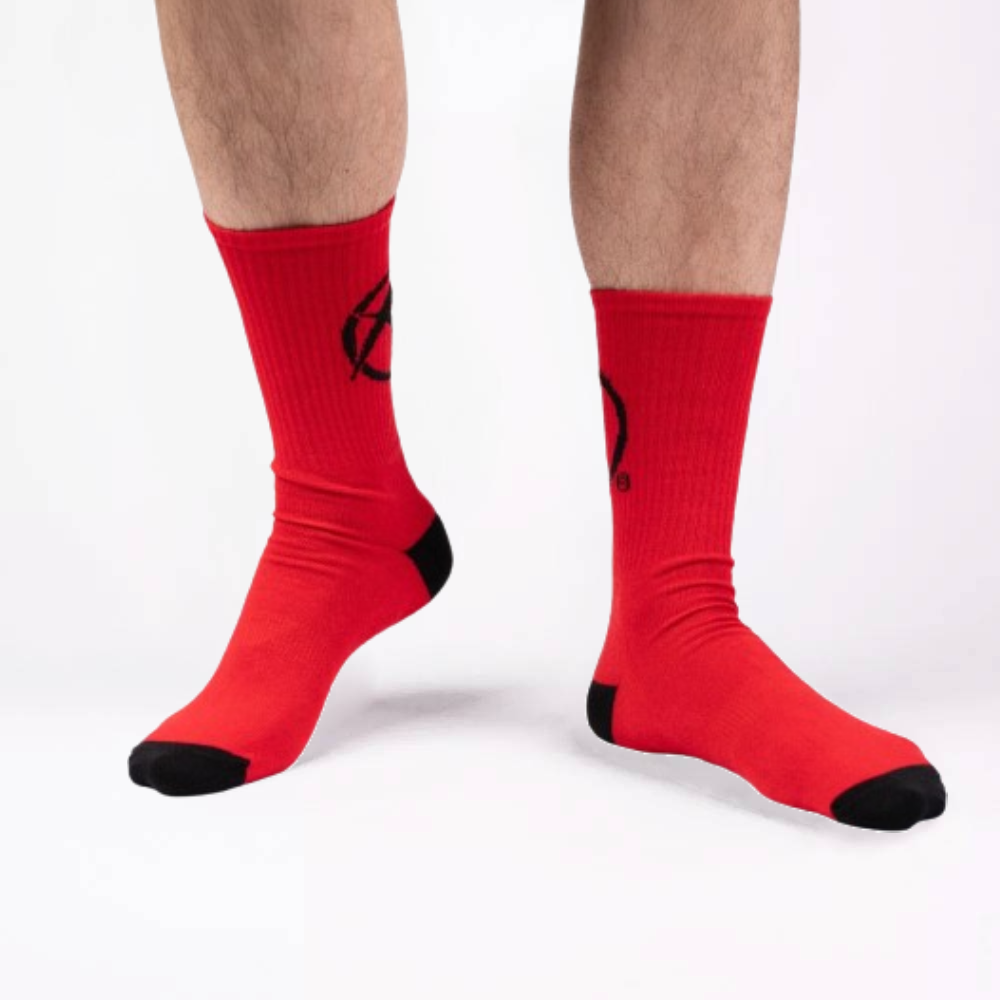 Katsudo Original Sports Socks, Red