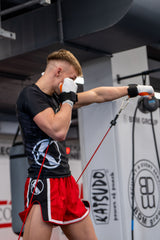 Katsudo Hurricane Muay Thai Shorts, Red