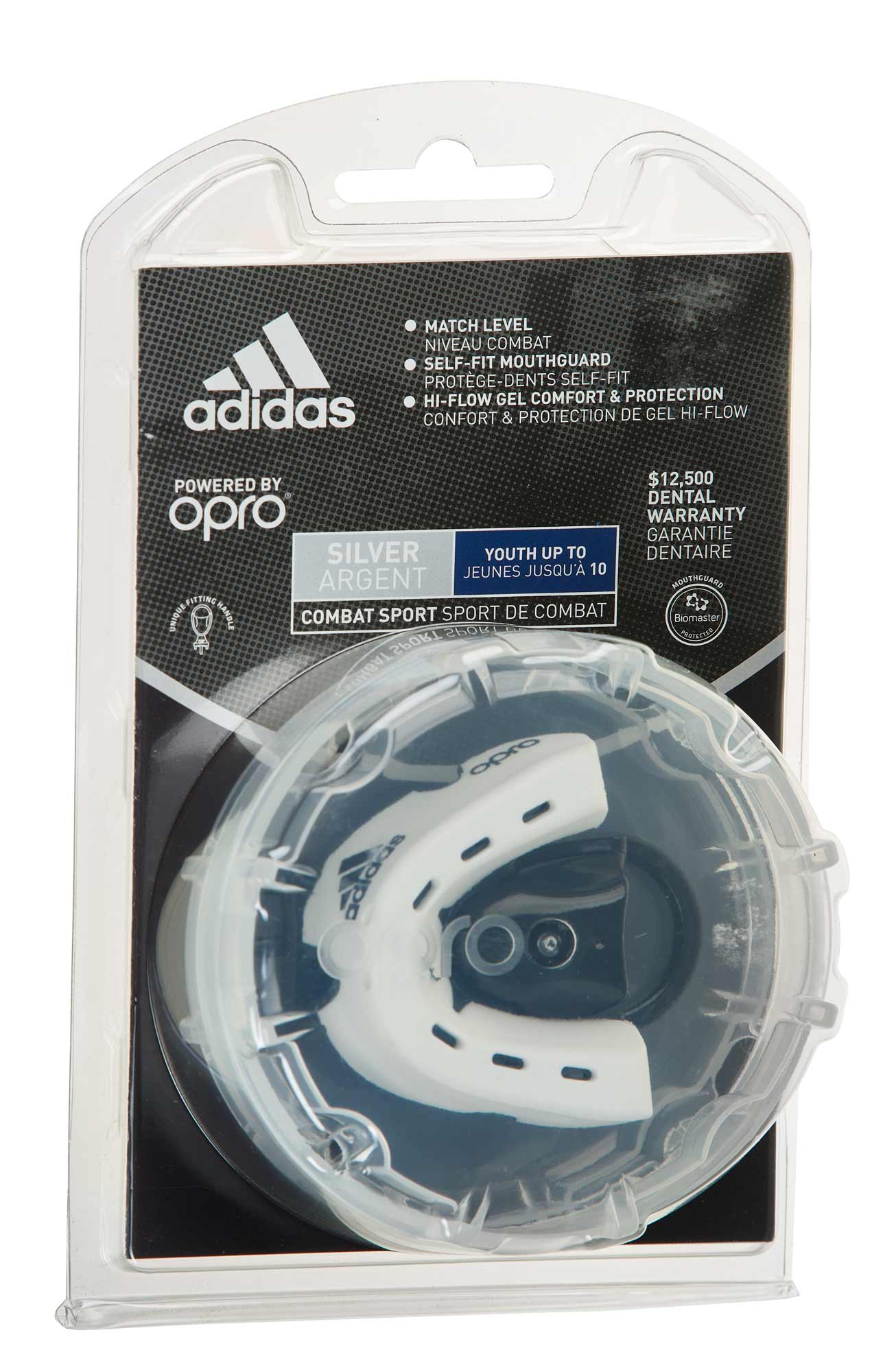 Adidas Mouthguard 4th Generation Opro Silver, White-Black