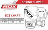 RDX Kids Boxing Gloves, White-Black