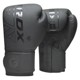 RDX F6 Boxing Gloves, Black Matte