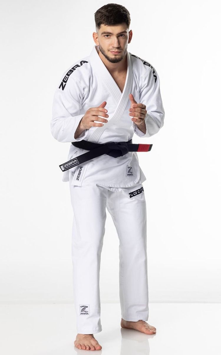 Zebra BJJ Kimono GI Guerreiro 350g, White