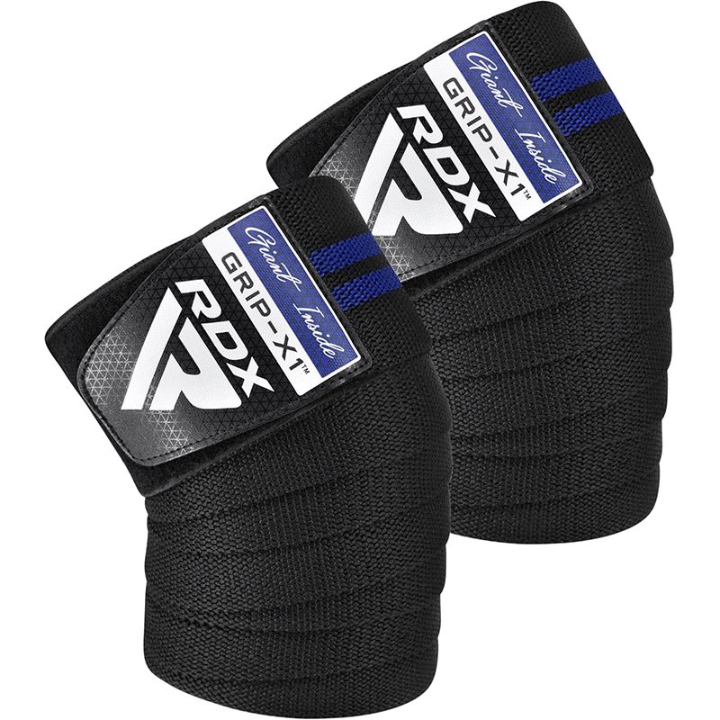 RDX Knee Support, Black-Blue