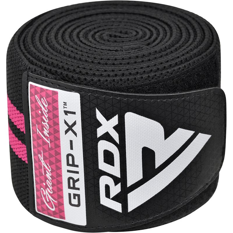RDX Knee Wrap, Black-Pink