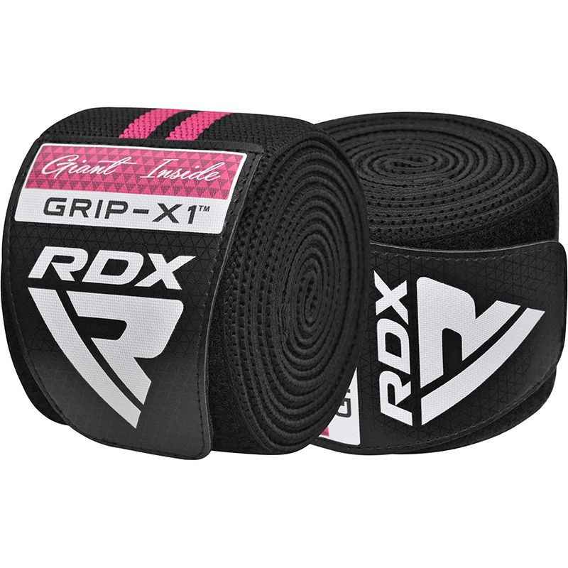 RDX Knee Wrap, Black-Pink