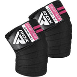 RDX Knee Wrap, Black-Pink