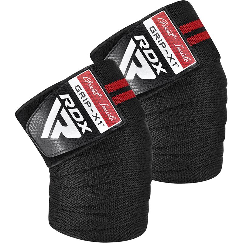 RDX Knee Support, Black-Red