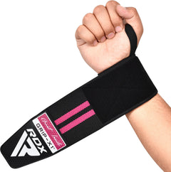 RDX Wrist Wrap, Black-Pink