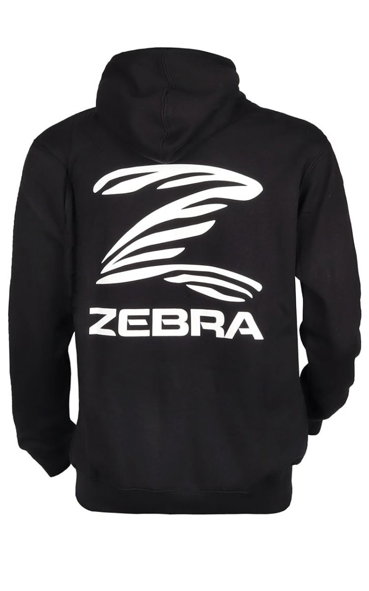 Zebra Men's Performance Hoodie, Black
