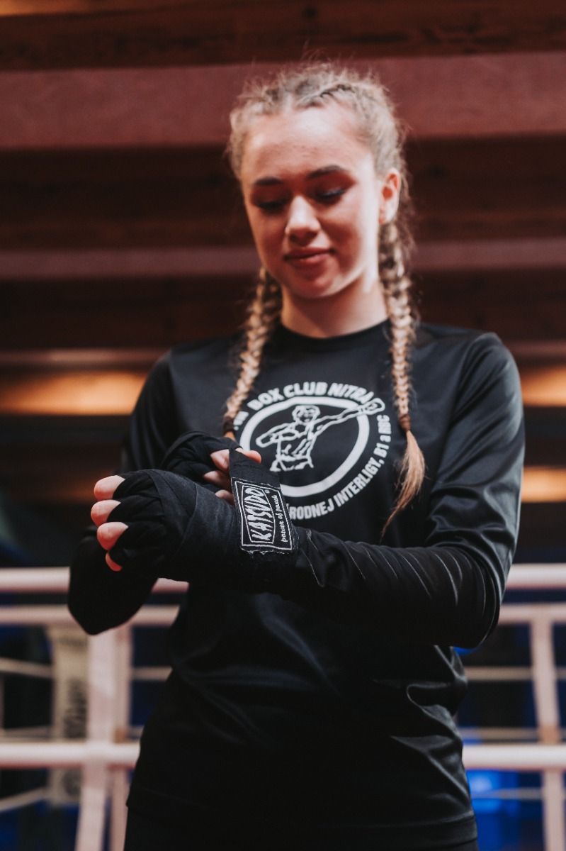 Katsudo Elastic Boxing Wrap Path, Black