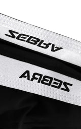 Zebra Long Compression Pants, Black