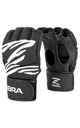 Zebra MMA Gloves, Black