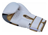 RDX F7 Boxing Gloves, White-Gold