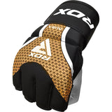 RDX Aura Plus T-17 Grappling Gloves, Black-Gold