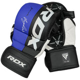 RDX MMA Sparring Gloves T6, Blue-Black
