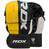 RDX MMA Sparring Gloves T6, Yellow-Black