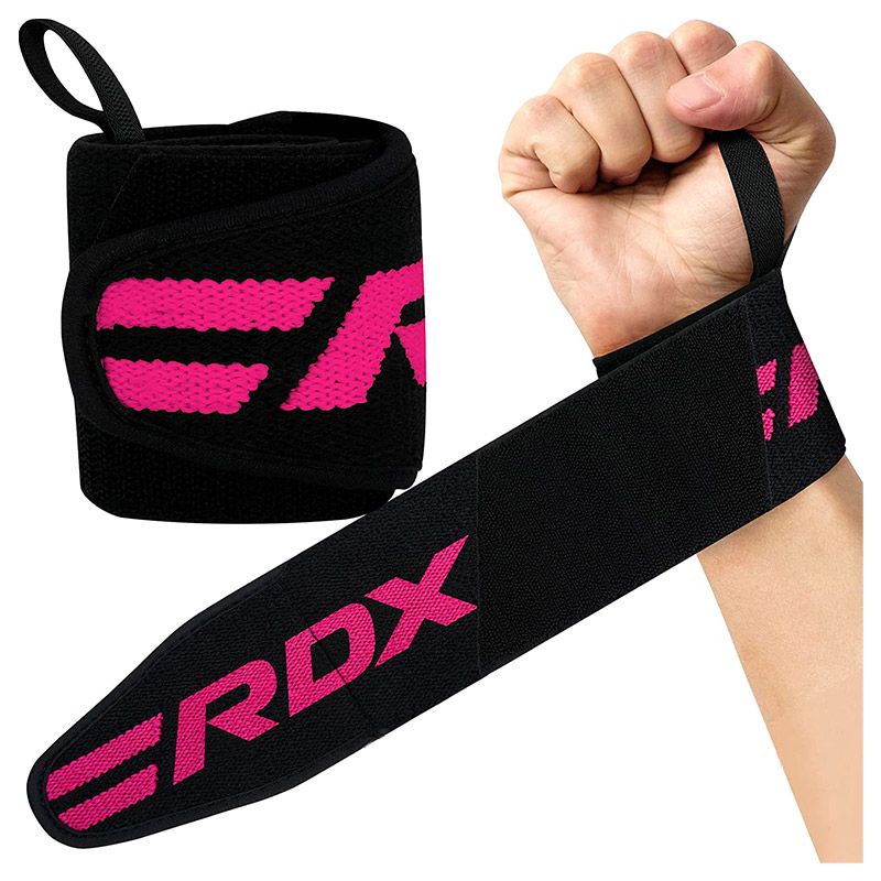 RDX Professional Gym Wrist Wraps, Pink