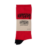 Katsudo Clasic Sports Socks, Red