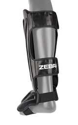 Zebra Pro Shin and Instep Guards, Black