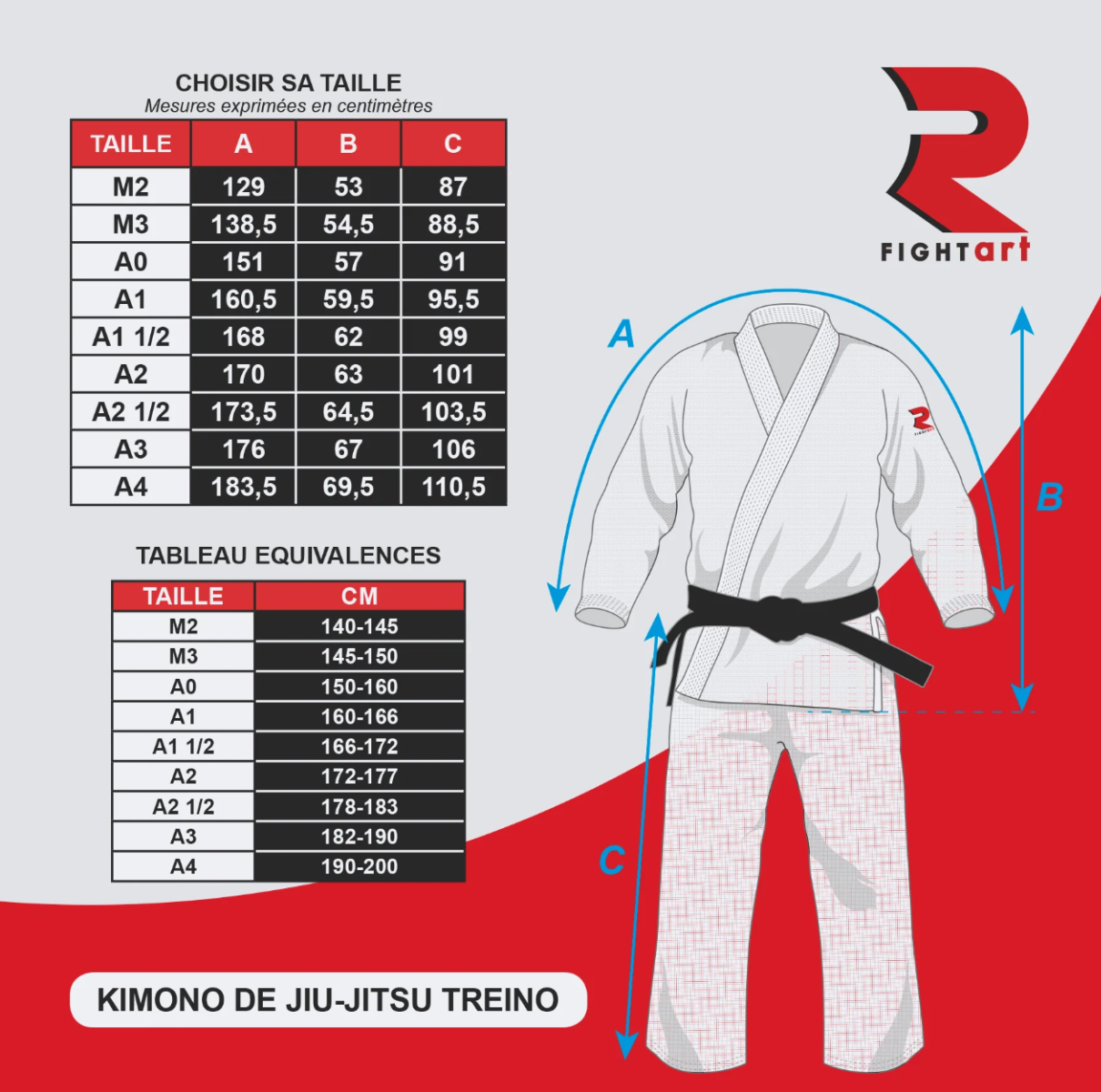 Fight Art BJJ Gi Treino 340g, Blue
