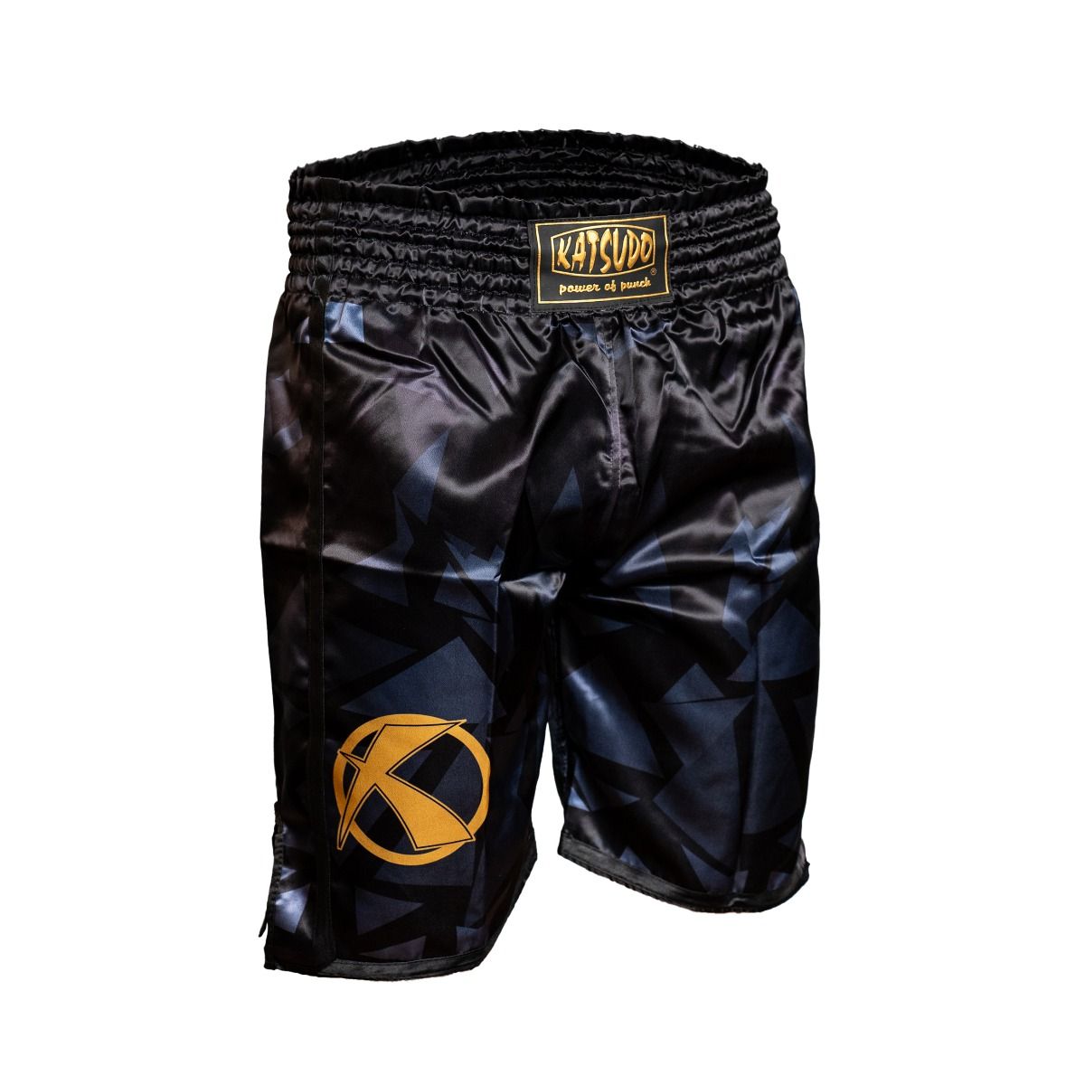 Katsudo Fight Shorts, Black and Gold