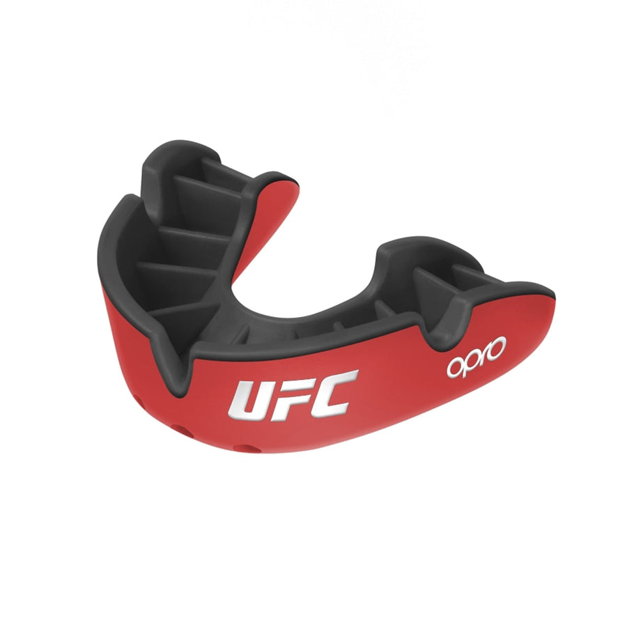 Opro Silver UFC Mouthguard, Red Black